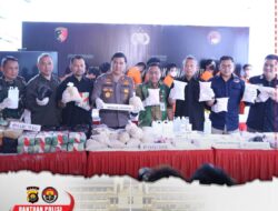 BARESKRIM POLRI MUSNAHKAN BARANG BUKTI NARKOBA SEBANYAK 75 KG SABU DAN 50 RIBU EKSTASI