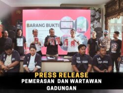 Lakukan Pemerasan dan Pengancaman 4 Wartawan Gadungan Diringkus Polisi