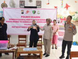 73 Anak TK Bhayangkari Sragen Ikuti Penyuluhan dan Cek Kesehatan dalam Rangka HUT Bhayangkara ke-79