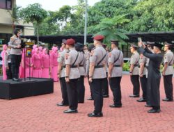 Rotasi pejabat Polres Semarang, Kapolres pimpin sertijab.