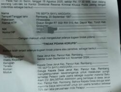 Pungli Kepala Desa Jeruk Diduga Rugikan Rp75 Juta, Tipikor Rembang Disorot Publik