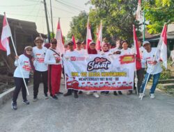 Antusias Warga RW 05 Desa Kangkung Ikuti Jalan Sehat, Memperingati HUT RI Ke-80