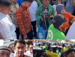Wapres Gibran Serahkan Bantuan Sembako kepada Ojol di Semarang, Dihadiri Kapolda Jateng dan Wakil Wali Kota